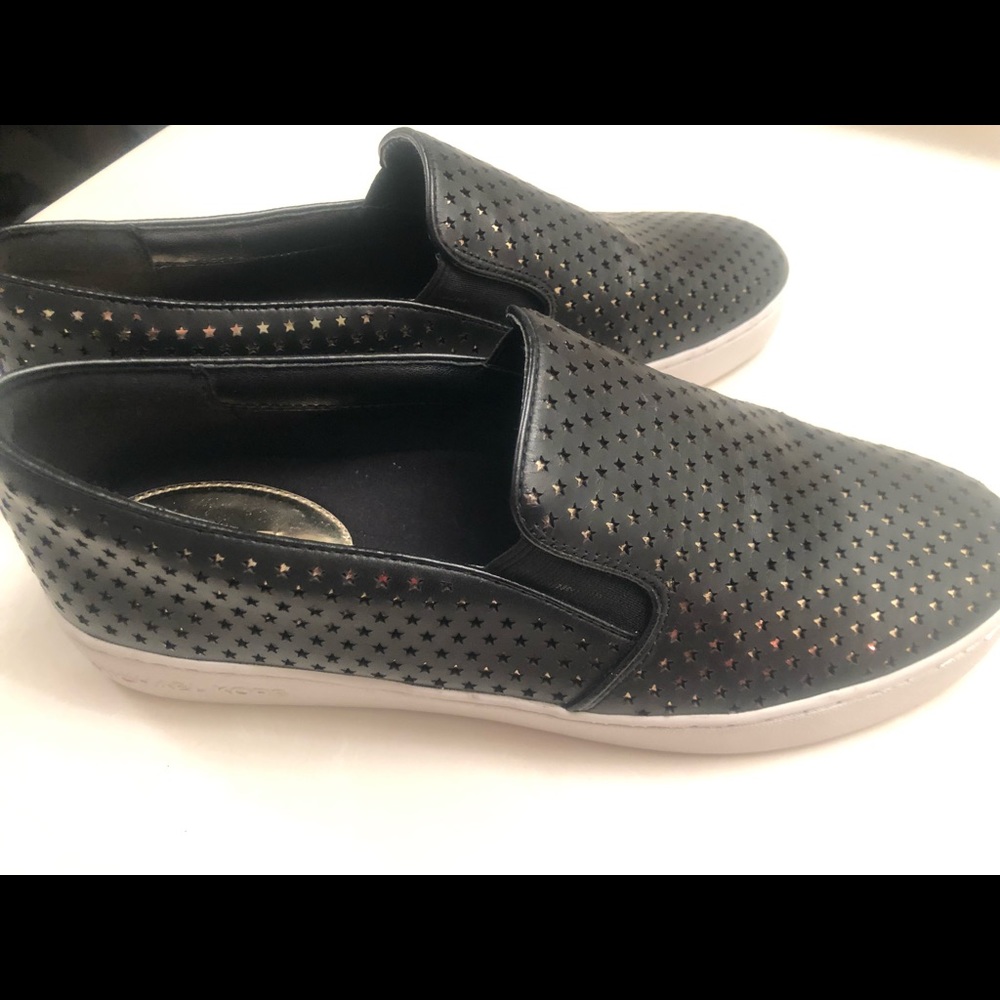 Michael Kors Black Leather Slip-on